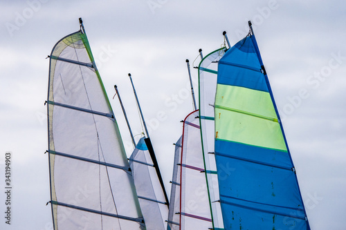 char à voile sur la plage de Penthièvre