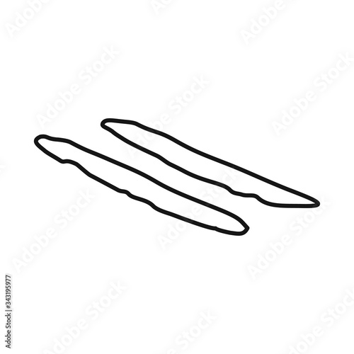Vector illustration of dose and cocaine symbol. Web element of dose and track vector icon for stock.