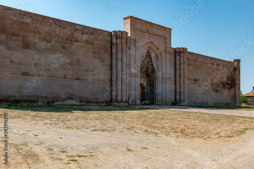 Sultanhani Caravanserai on the Kayseri-Sivas highway. It is within the village of the same name. It was built in 1236 at the time of Alaeddin Keykubat I, the Seljuk Sultan.Sarioglan, Kayseri - Turkey. photo