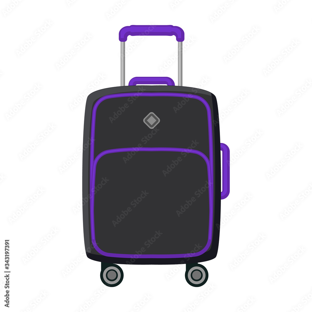 Suitcase vector icon.Cartoon vector icon isolated on white background suitcase. Suitcase vector icon.Cartoon vector icon isolated on white background suitcase.