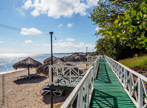 Canvas Print Playa Ancon, Trinidad, Sancti Spiritus Province, Cuba