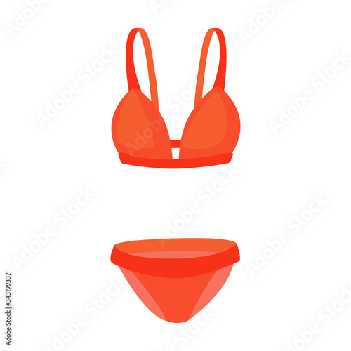 Swimsuit vector icon.Cartoon vector icon isolated on white background swimsuit.