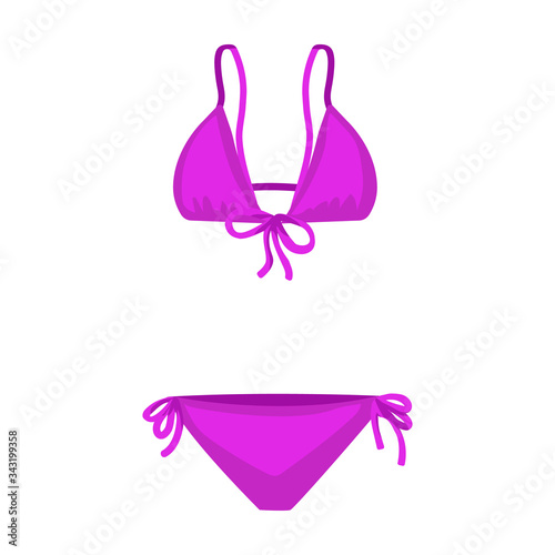 Swimsuit vector icon.Cartoon vector icon isolated on white background swimsuit.