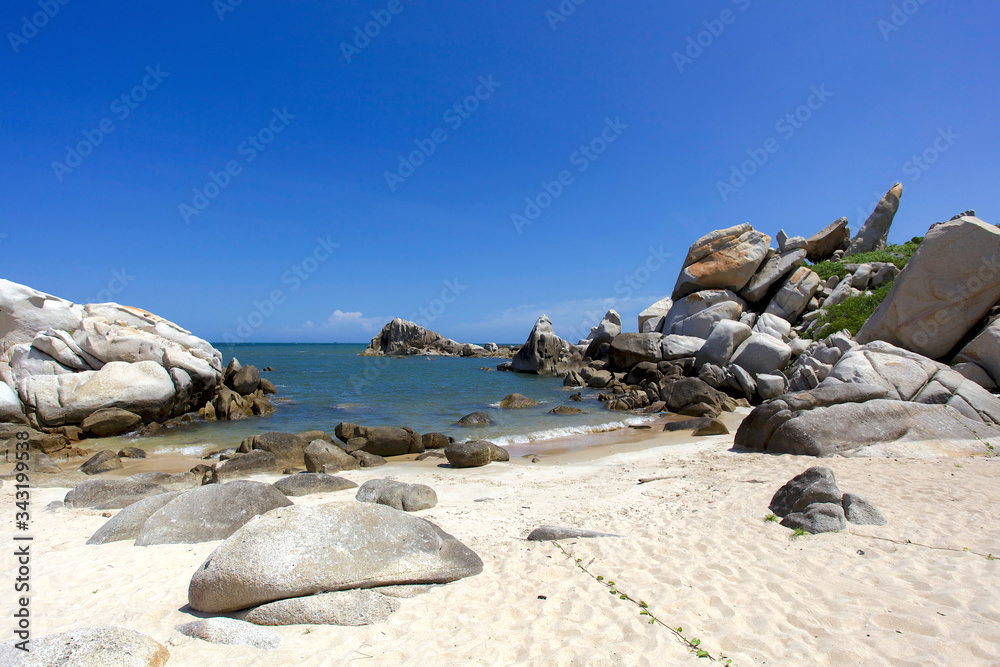 stones on the beach, mui ne, Vietnam.