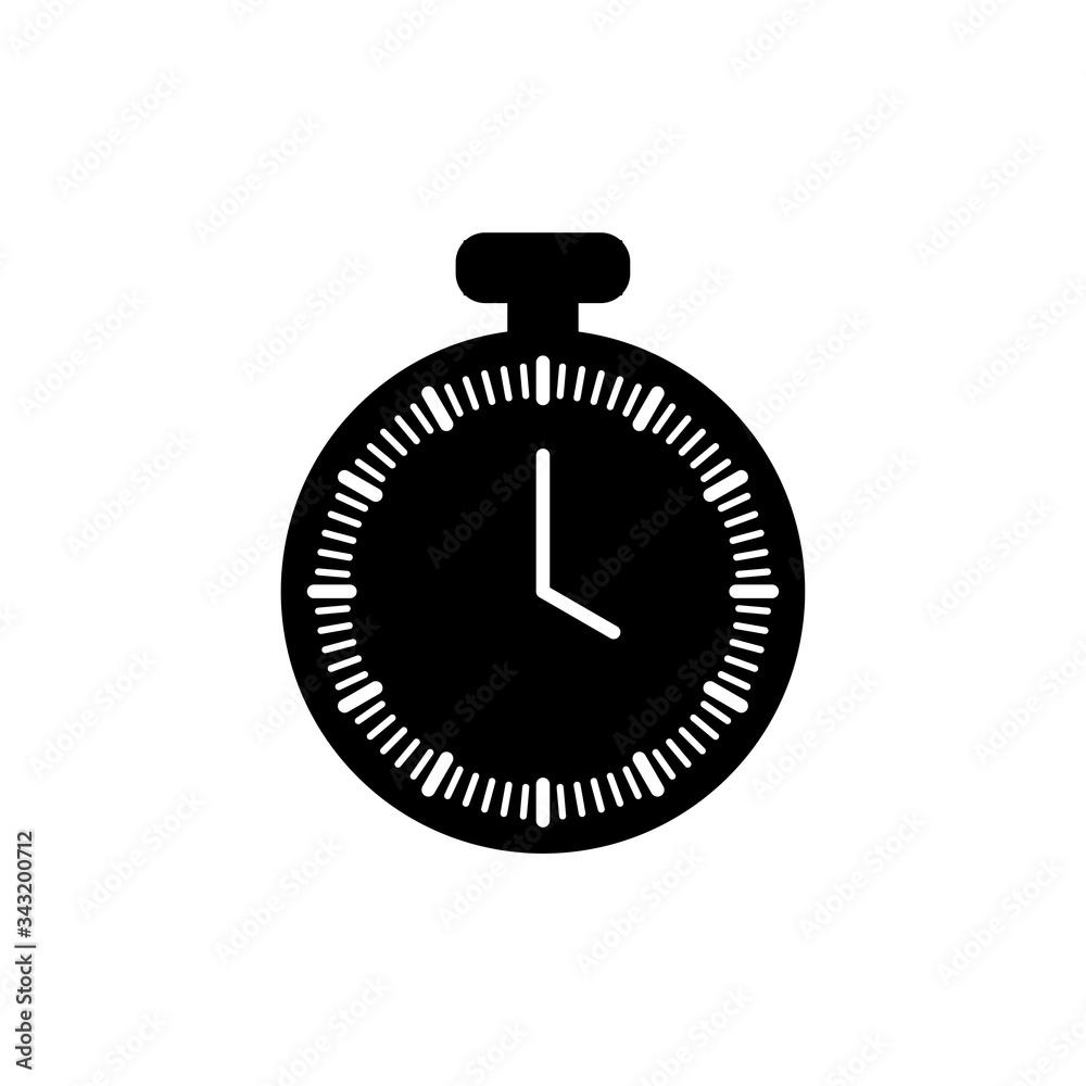 Clock line icon isolated on white background. Black and white simple watches. Time concept Clock line icon isolated on white background. Black and white simple watches. Time concept