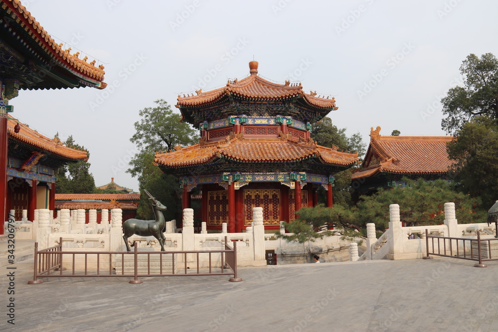 Fototapeta premium Pagode d'un temple à Pékin, Chine