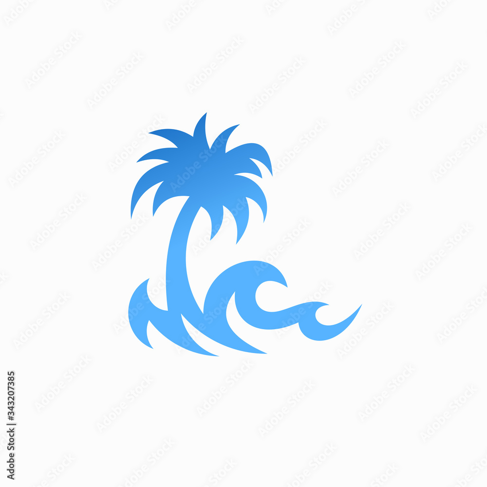 ocean abstract vector logo