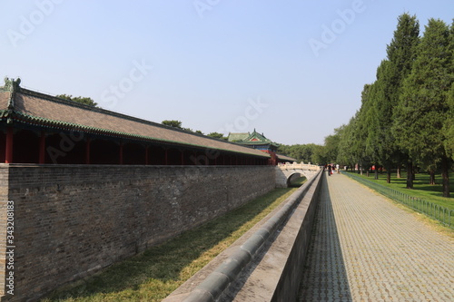 Douve d'un palais à Pékin, Chine 