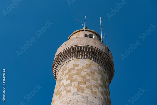 Nigde - Turkey. August 26, 2019. Alaaddin ( Alaeddin ) mosque is in the historical castle of Niğde The mosque was constructed in 1223 during the reign of Keyqubad I (r.1220–1237) of Sultanate of Rum  photo