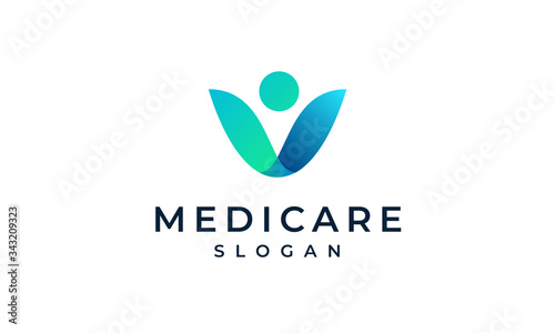 health and medical logo design vector template elegant and simple clinic logo health care