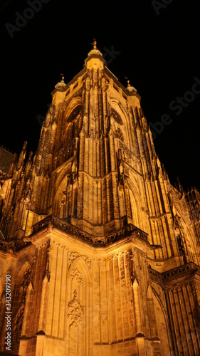 Glowing Prague Cathedral
