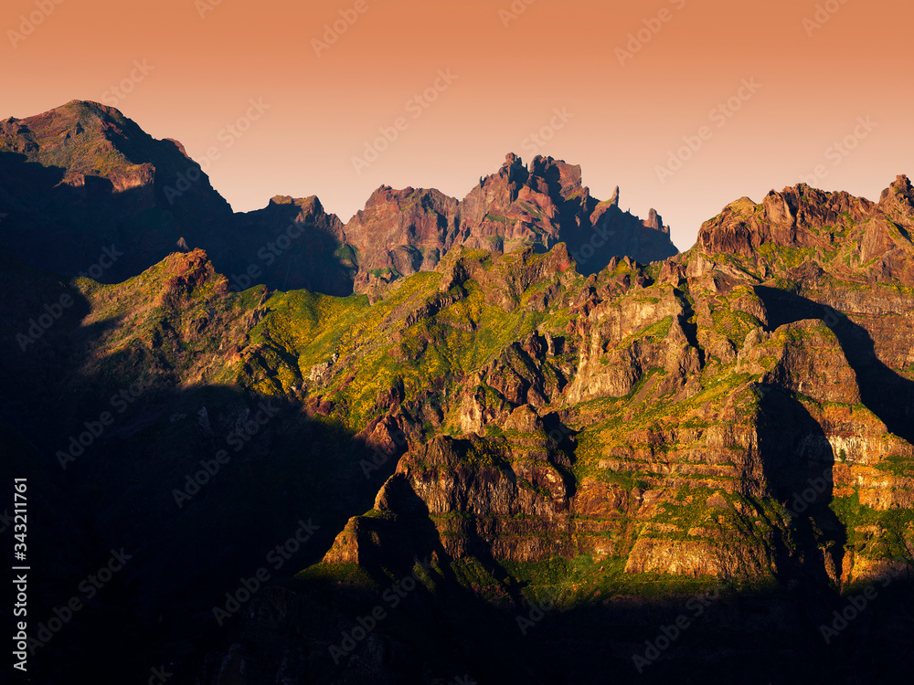 Alpine landscape in Madeira Island, Portugal, Europe