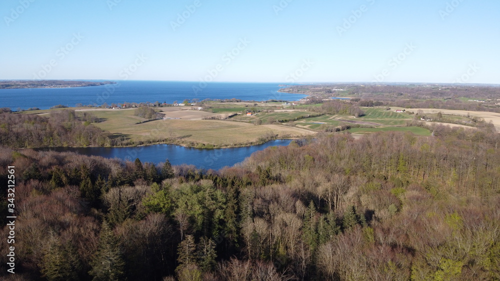 Fototapeta premium Panorama view over the sea