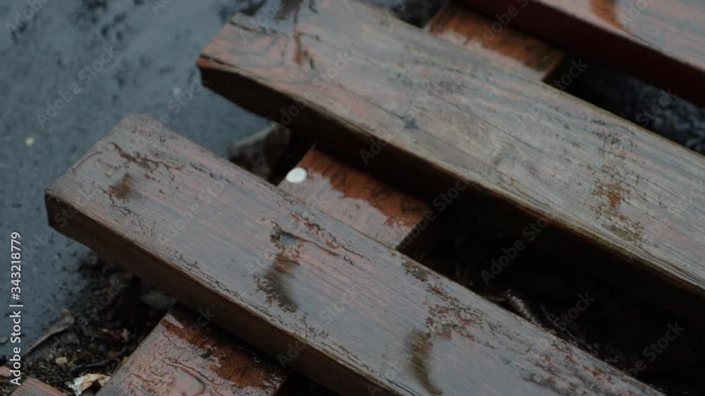 Rain drops drip on the ground. Rain in the city Rain drops drip on the ground. Rain in the city