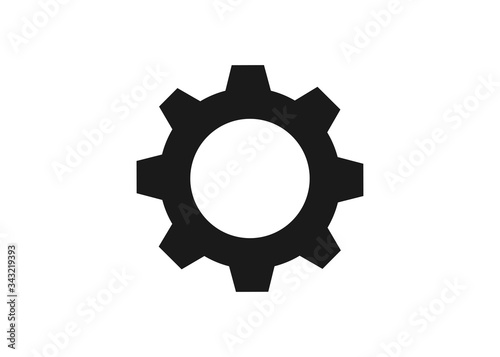 industrial gear setting vector icon