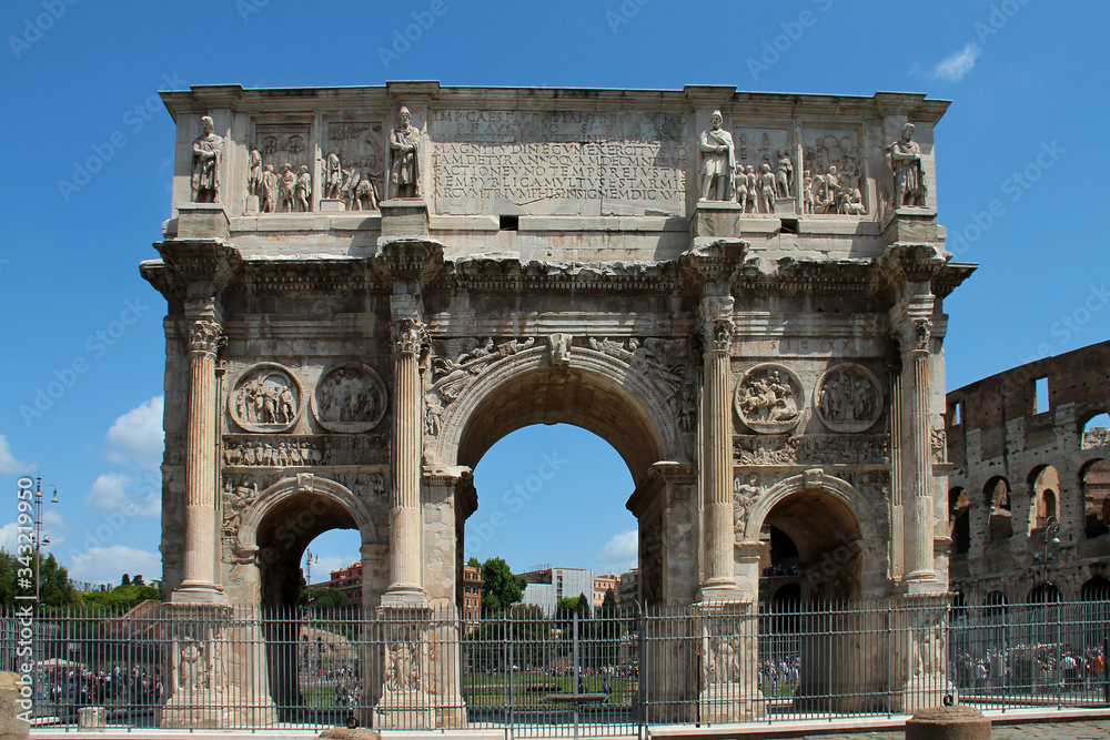 Rome. Arch of Constantine. Architecture and landmark of Rome, Italy. Europe