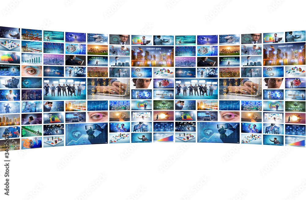 Fototapeta premium Collage of various business concepts