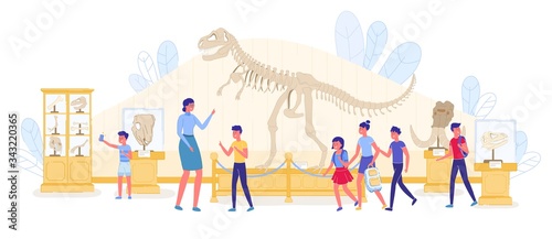 Kid Educational Excursion at Paleontology Museum