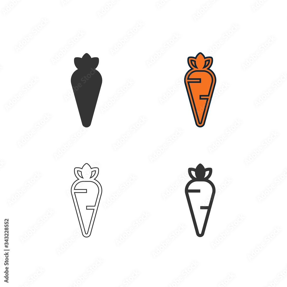 carrot icon vector illustration design