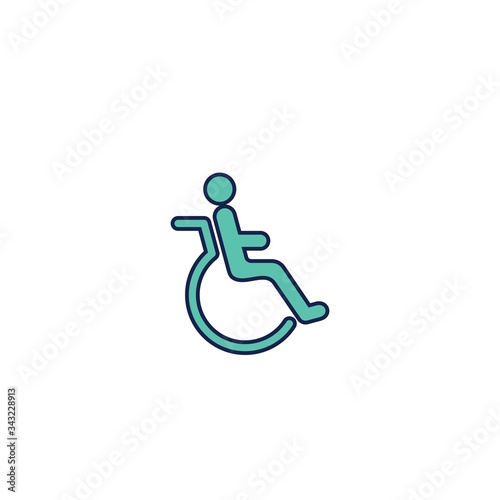 wheelchair icon vector illustration design