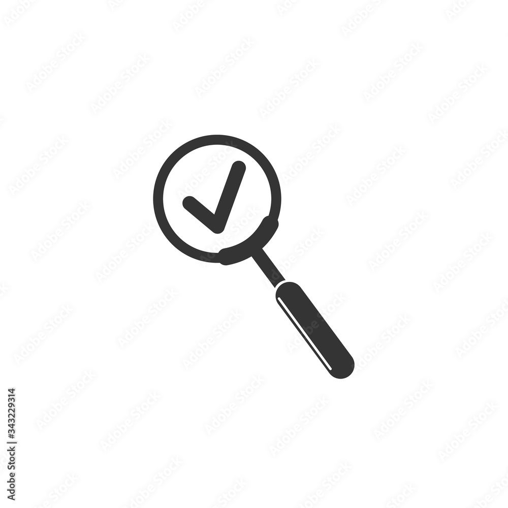 check search glass icon vector illustration design check search glass icon vector illustration design