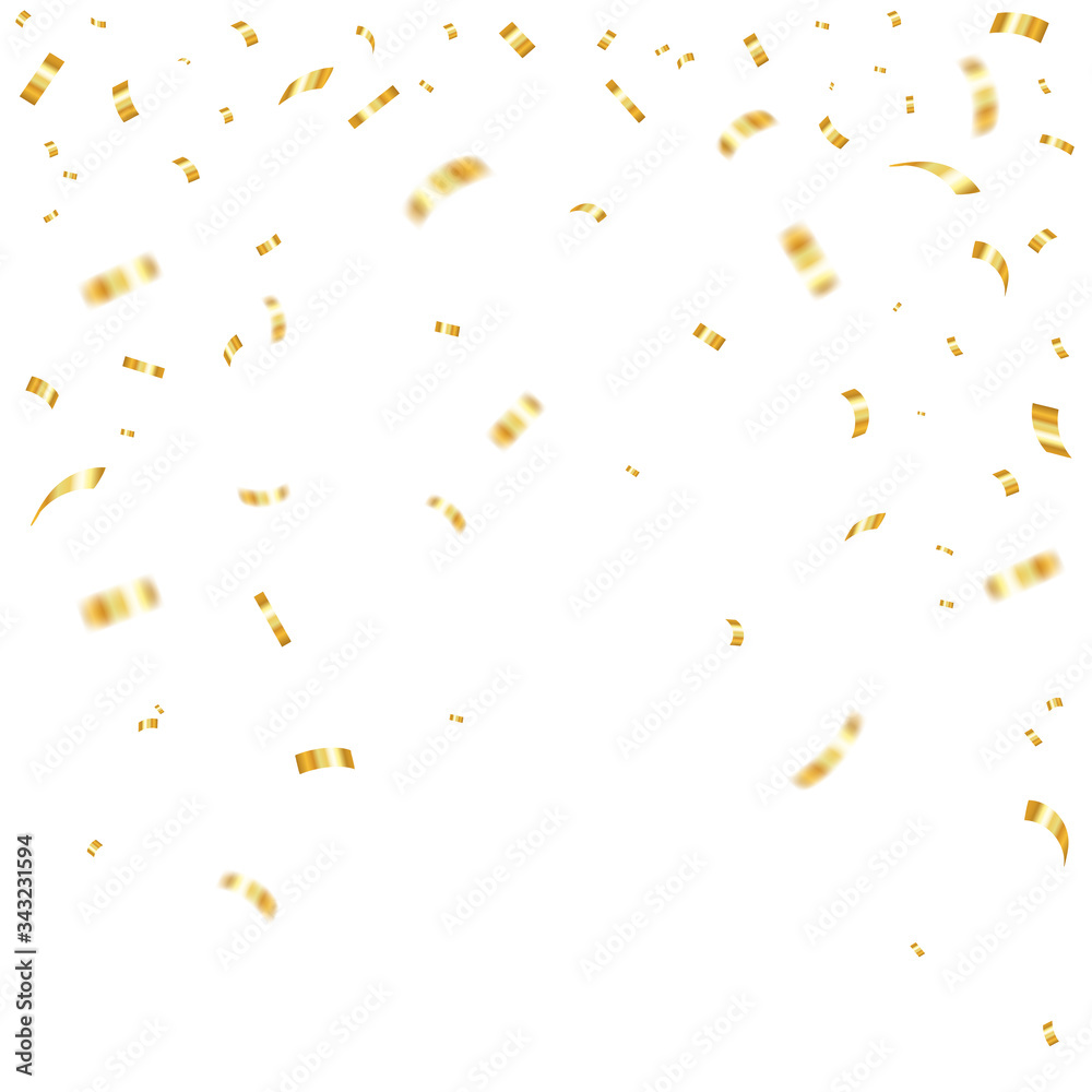 Golden falling confetti. Festive illustration of a shiny flying mush. Vector EPS 10. Golden falling confetti. Festive illustration of a shiny flying mush. Vector EPS 10.