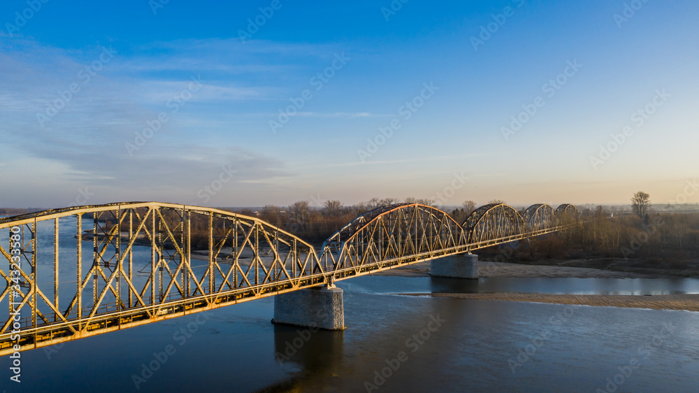 Naklejka premium most kolejowy