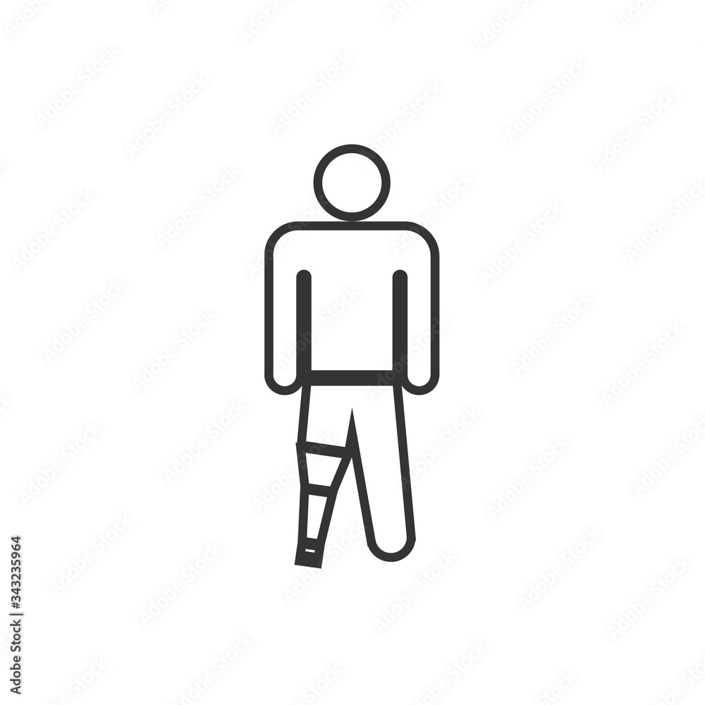prostate leg vector illustration design prostate leg vector illustration design