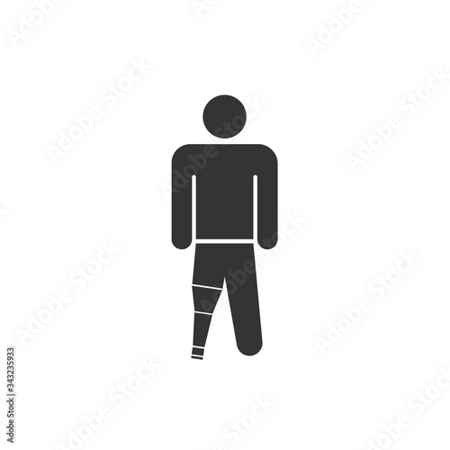 prostate leg vector illustration design