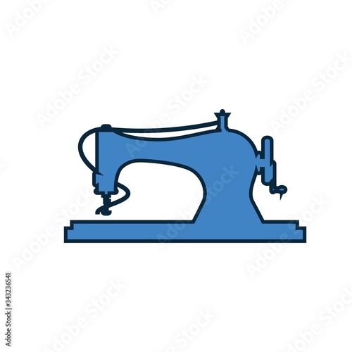 sewing machine tailor icon vector illustration design