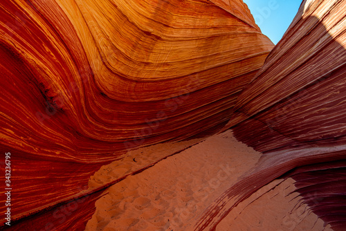 Arizona Wave - Famous Geology rock formation in Pariah Canyon photo