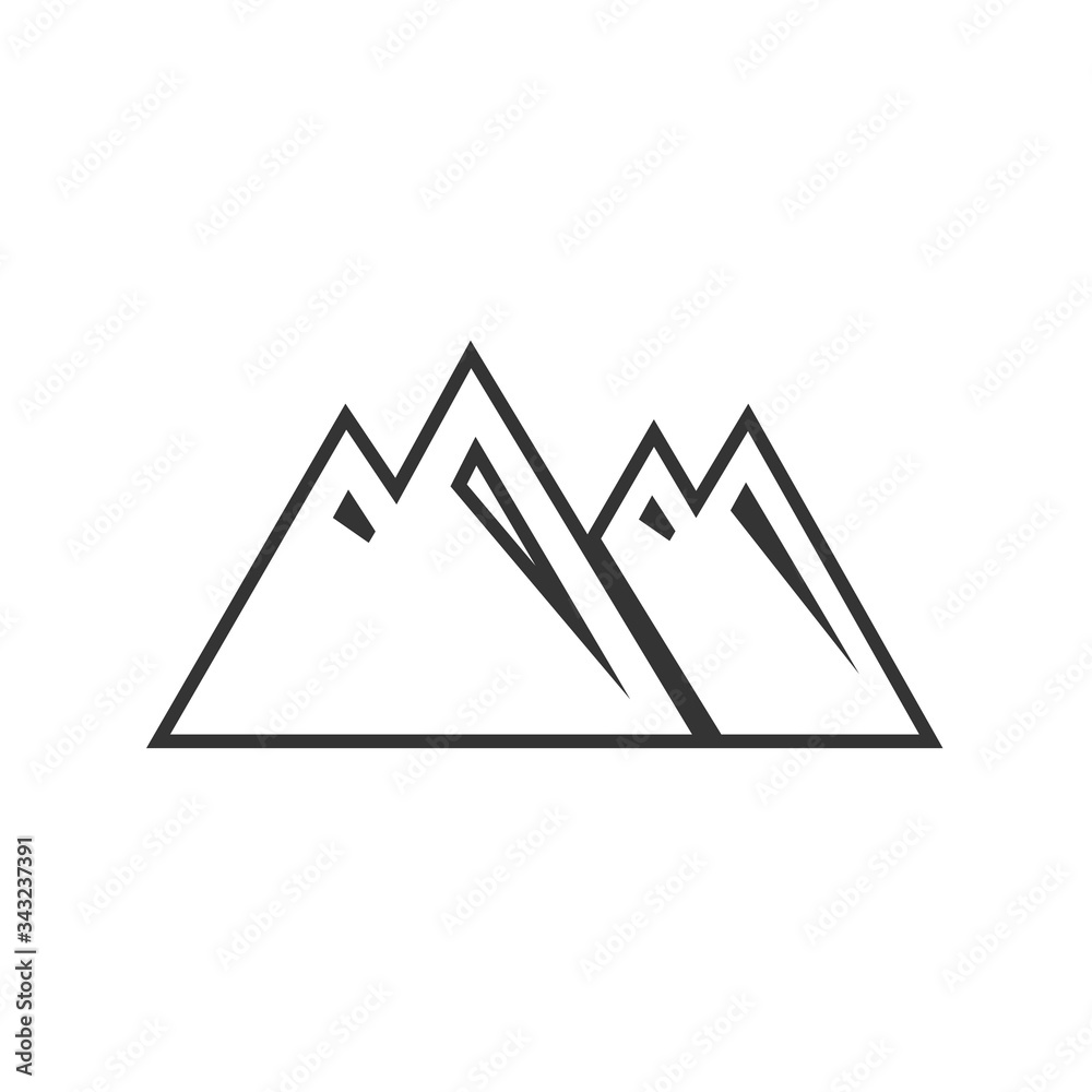 mountain icon vector illustration design