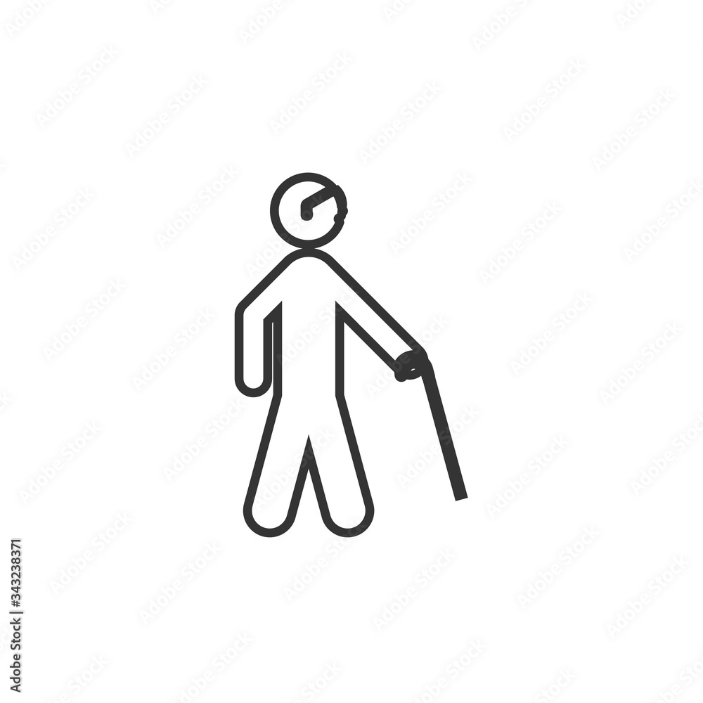 Fototapeta premium old man icon vector illustration design