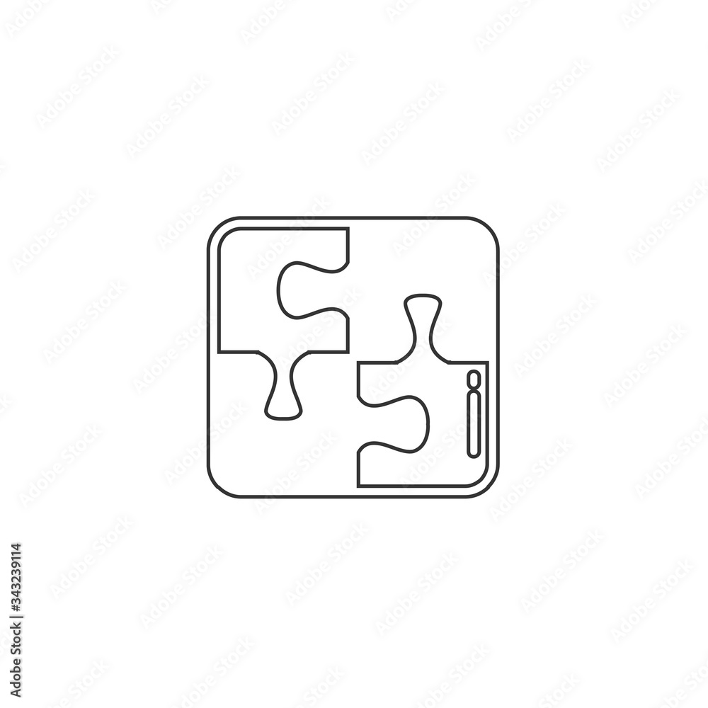 puzzle icon vector illustration design