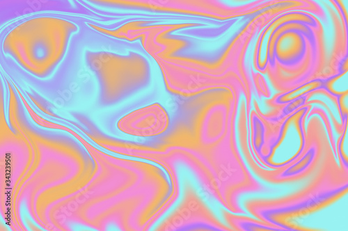 An abstract psychedelic iridescent background image. photo