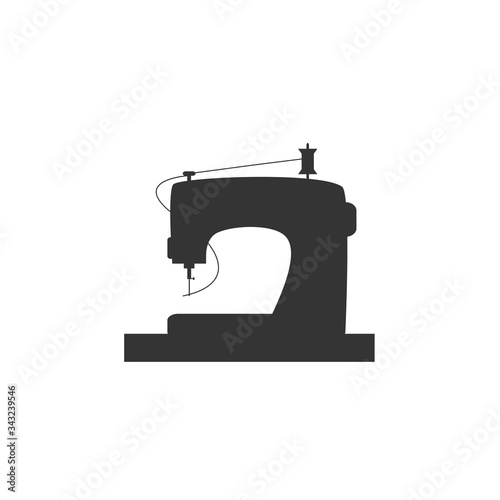 sewing machine tailor icon vector illustration design