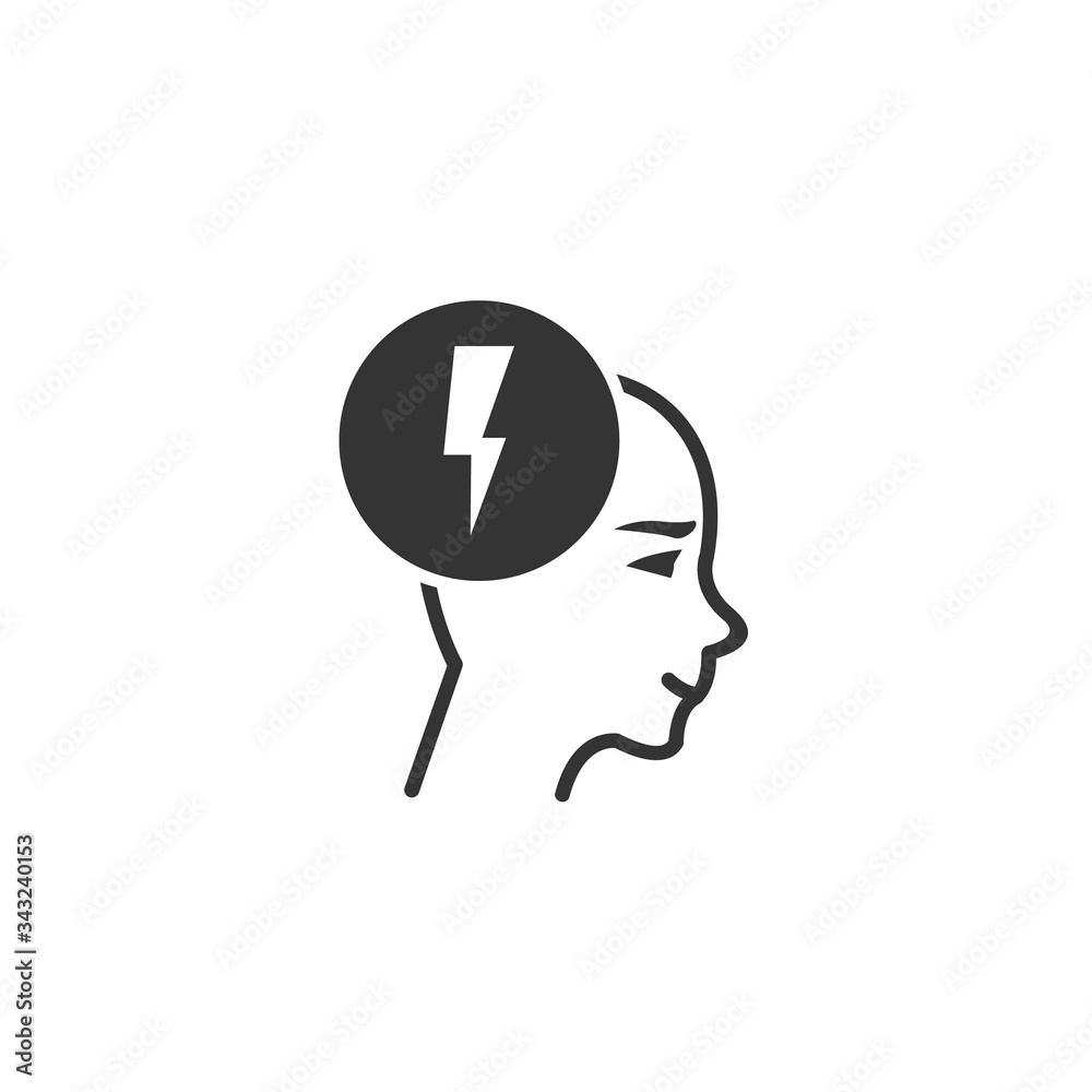 brain shock icon vector illustration design brain shock icon vector illustration design