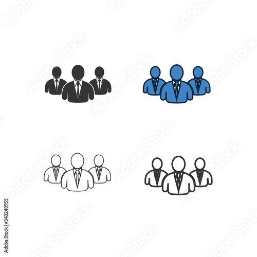 men in suits icon vector illustration design