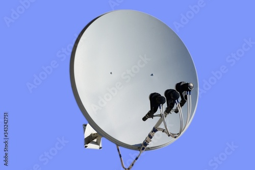 satellite antenna on fasteners
