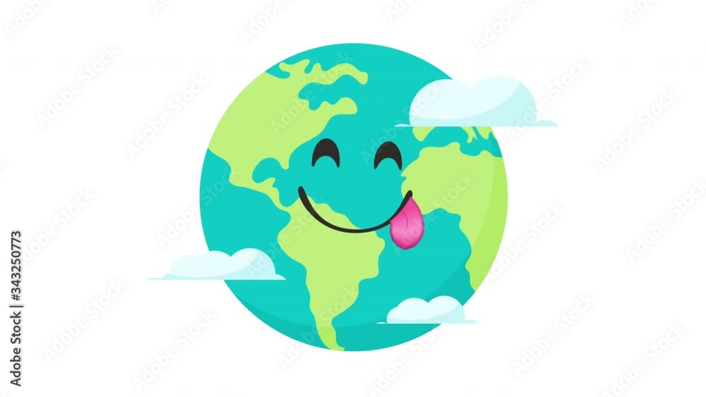 Animated colorful earth character globe emoji. Sustainable living concept. Friendly kawaii earth character motion graphic design.
Eco friendly, save ecology, Earth day concept. World map globe. Earth Animated colorful earth character globe emoji. Sustainable living concept. Friendly kawaii earth character motion graphic design.
Eco friendly, save ecology, Earth day concept. World map globe. Earth