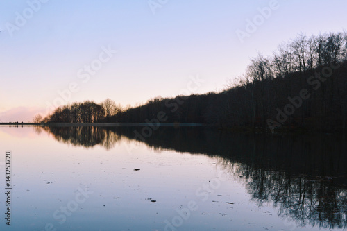 Sunset reflection in Santa Fé Lake