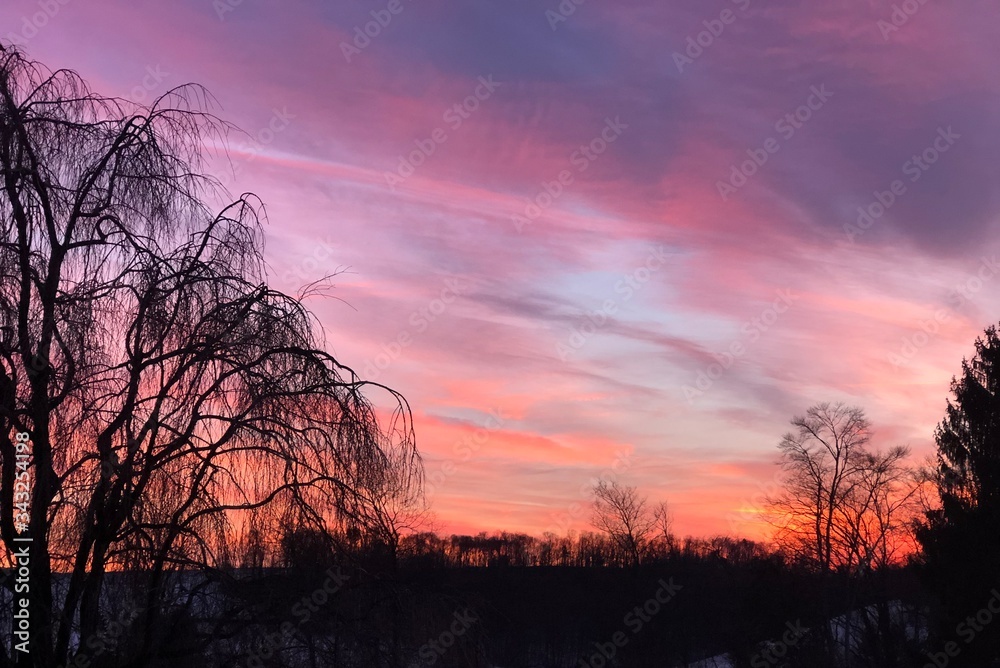 Obraz premium Sunset in Central PA