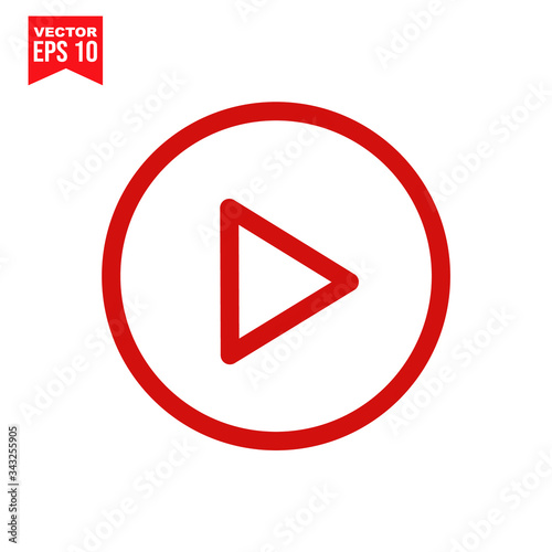 Free Download video player icon vector  Icon symbol Flat vector illustration for graphic and web design. - GFXLoad
