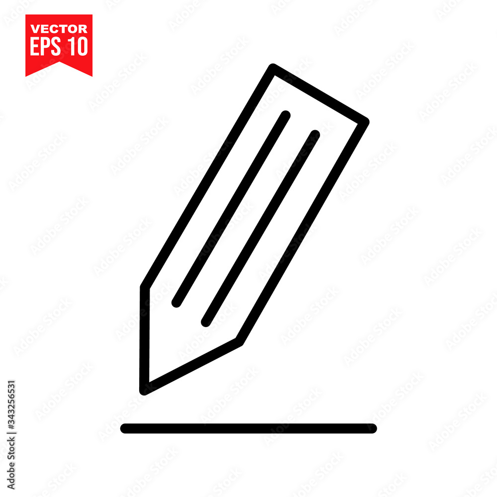 pencil and eraser Icon symbol Flat vector illustration for graphic and web design. pencil and eraser Icon symbol Flat vector illustration for graphic and web design.