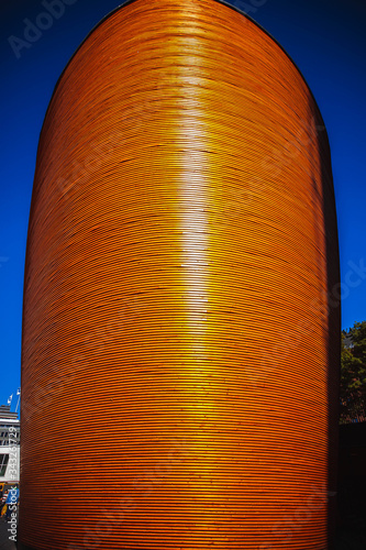 External view of Kamppi Chapel or Chapel of Silence (Kampin kappeli, K2S Architects, 2012 ) - a Lutheran chapel in Kamppi, Helsinki, located on Narinkkatori Square. photo