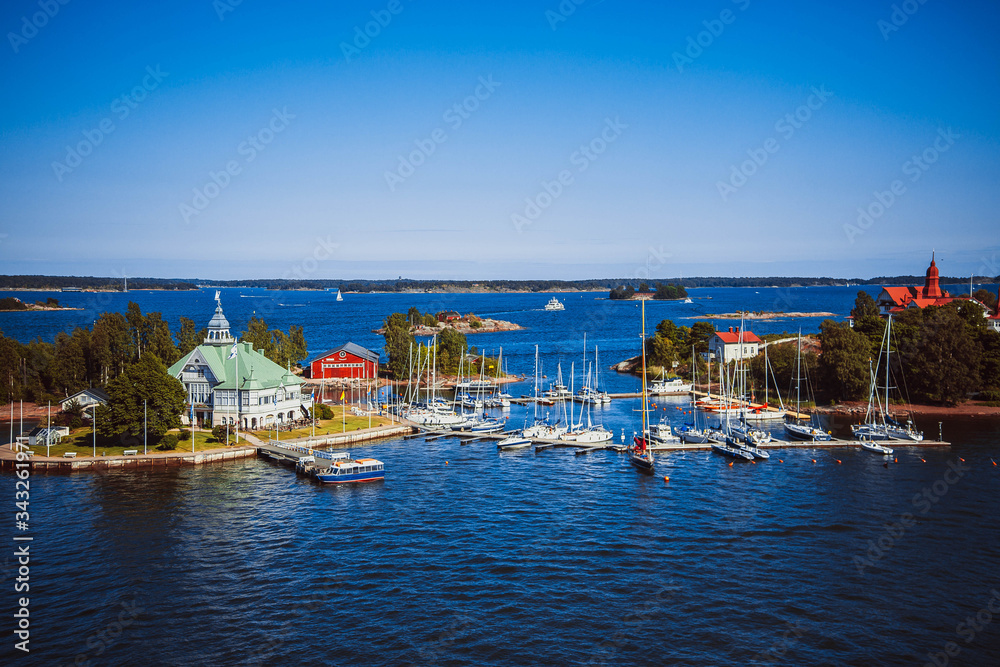 Islands in the Baltic Sea near Helsinki in Finland Islands in the Baltic Sea near Helsinki in Finland