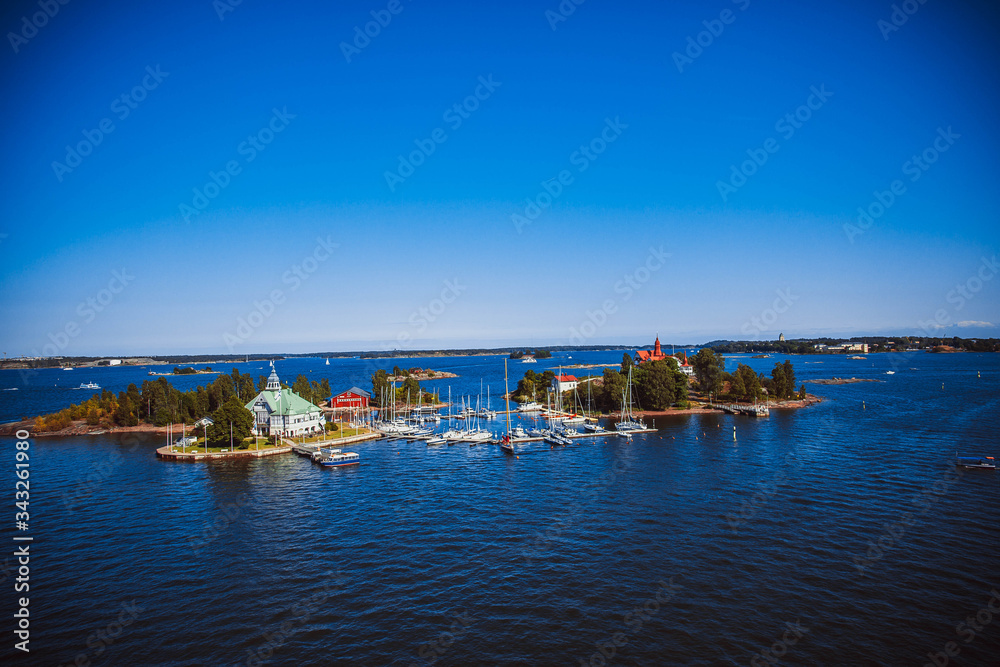Obraz premium Islands in the Baltic Sea near Helsinki in Finland
