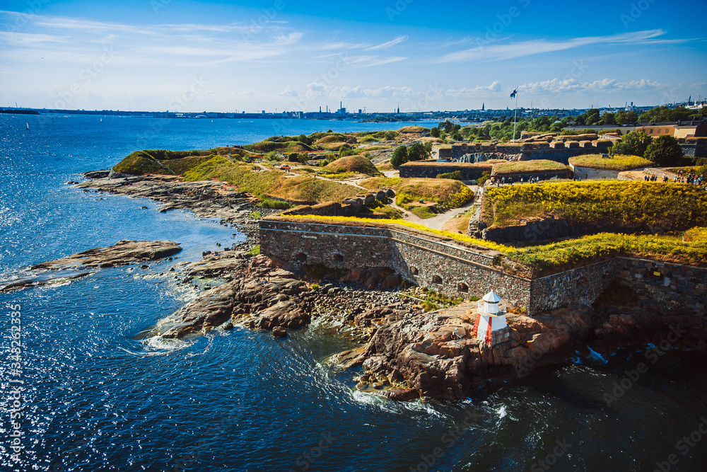 Fortress of Suomenlinna Island near Helsinki. Finland.