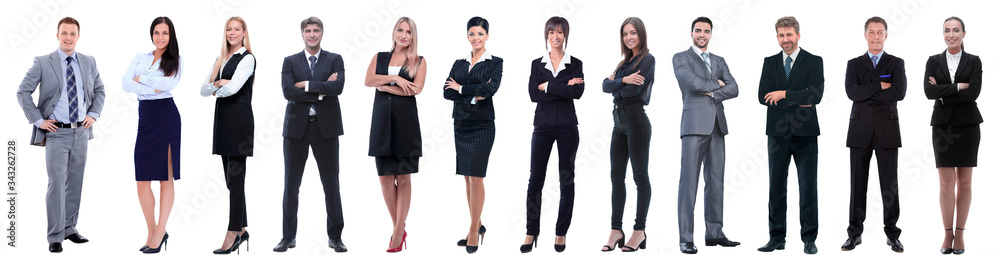 group of successful business people isolated on white group of successful business people isolated on white