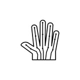 Hand, nerve, joint icon. Simple line, outline vector elements of neurology for ui and ux, website or mobile application